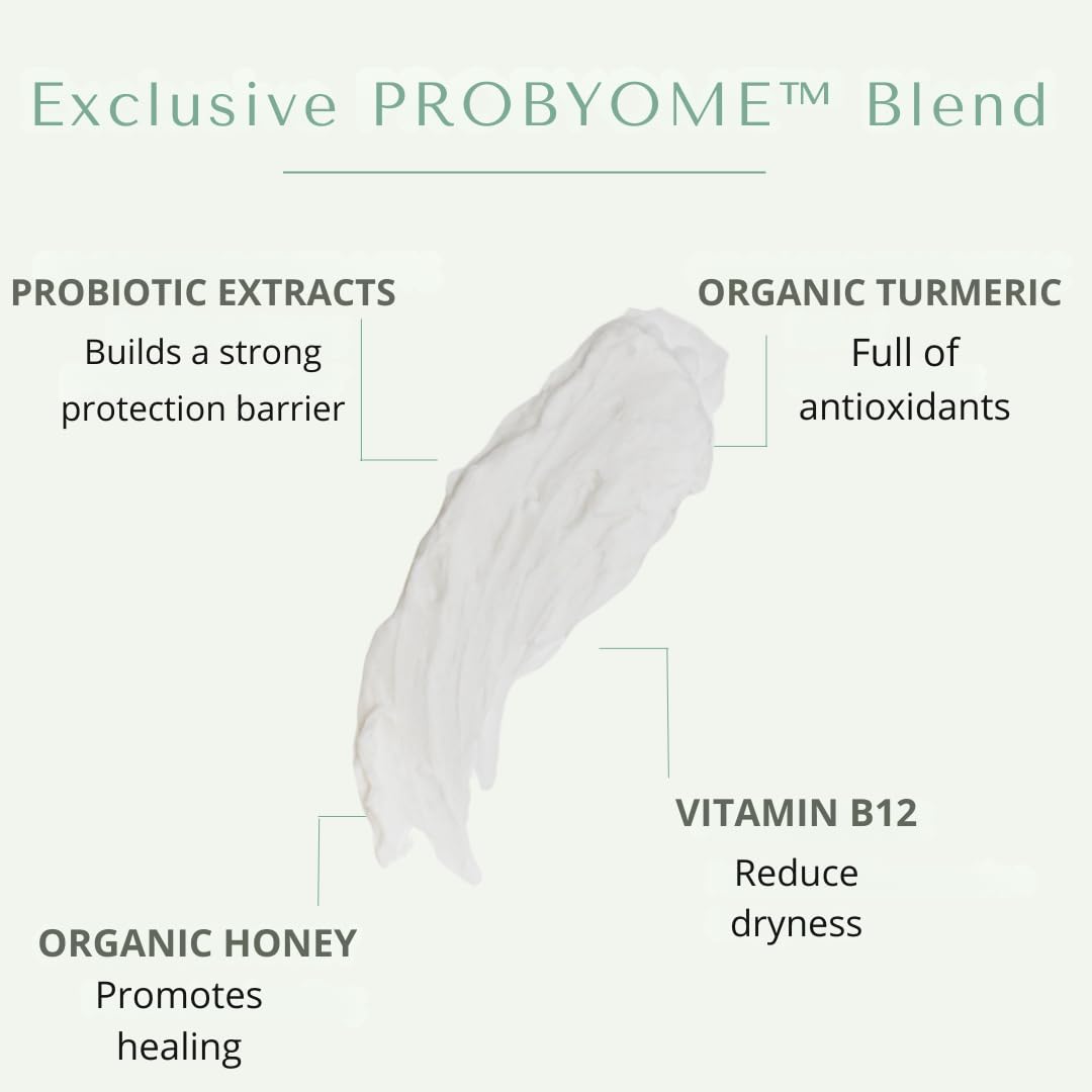 Yobee Body & Face Moisturizing Cream for Dry, Sensitive Skin | Probiotic extracts, Honey, Turmeric, Vitamin B12, Ceramides, Shea Butter | Fragrance Free | For Kids & Adults (6)