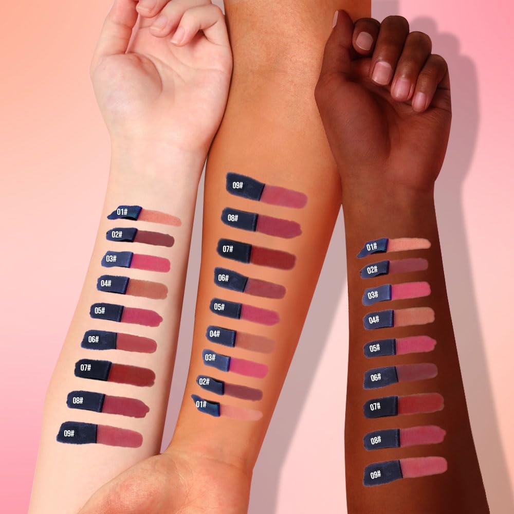 Lip Stain Peel Off Set–Long Lasting Waterproof Lip Tint, Smudge Proof Transfer Resistant Lip Stains Tattoo,High Pigment Matte Lip Color, Kiss Proof Peel Off Lip Stain Masque, Stay Lip Makeup 01+04