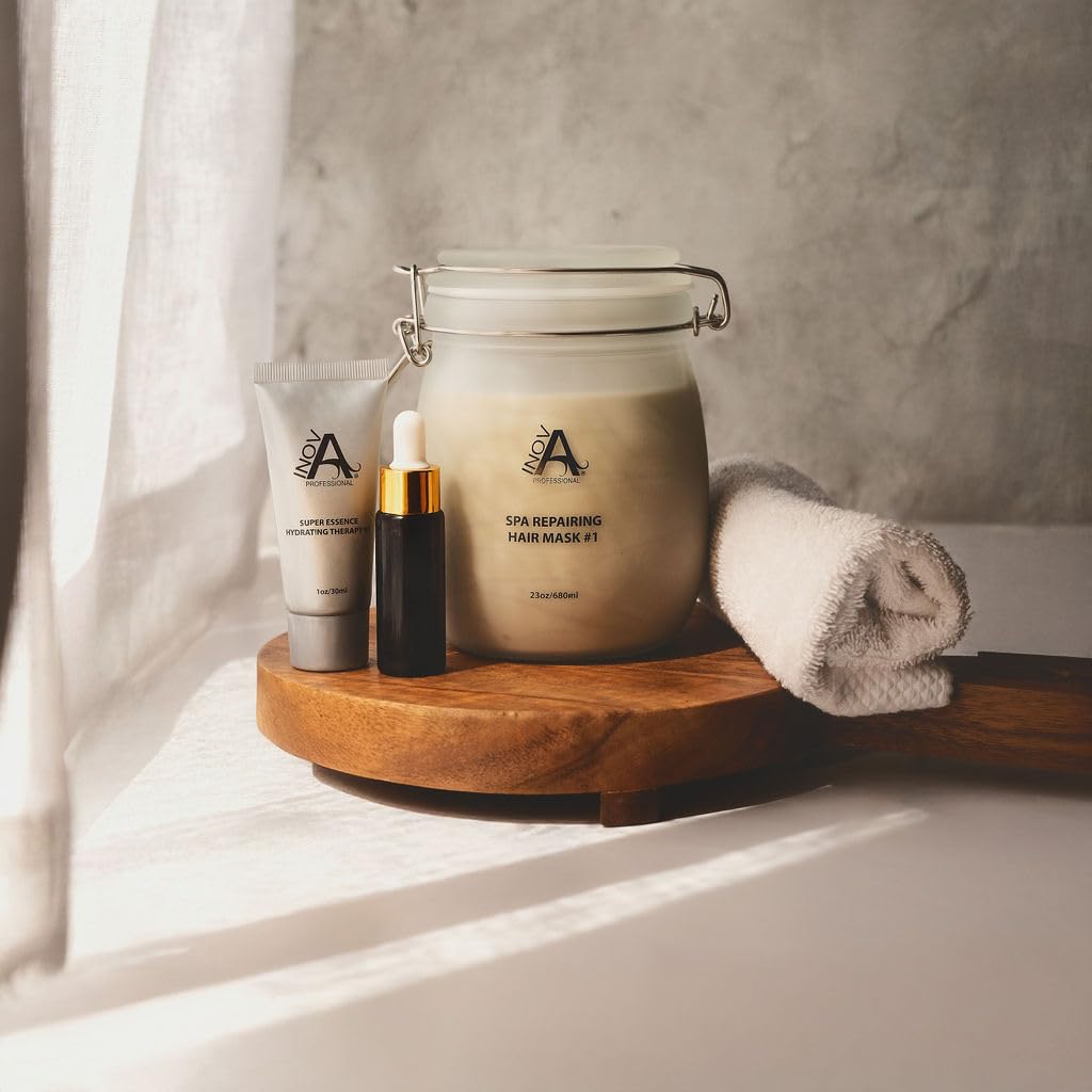 Flex-Fusion Therapy Deep Conditioning Treatment – 8x Custom Hair Repair Treatments – Mixable Masque, Hydrating Essence & Oil – Restores Moisture, Shine & Strength for Damaged Hair