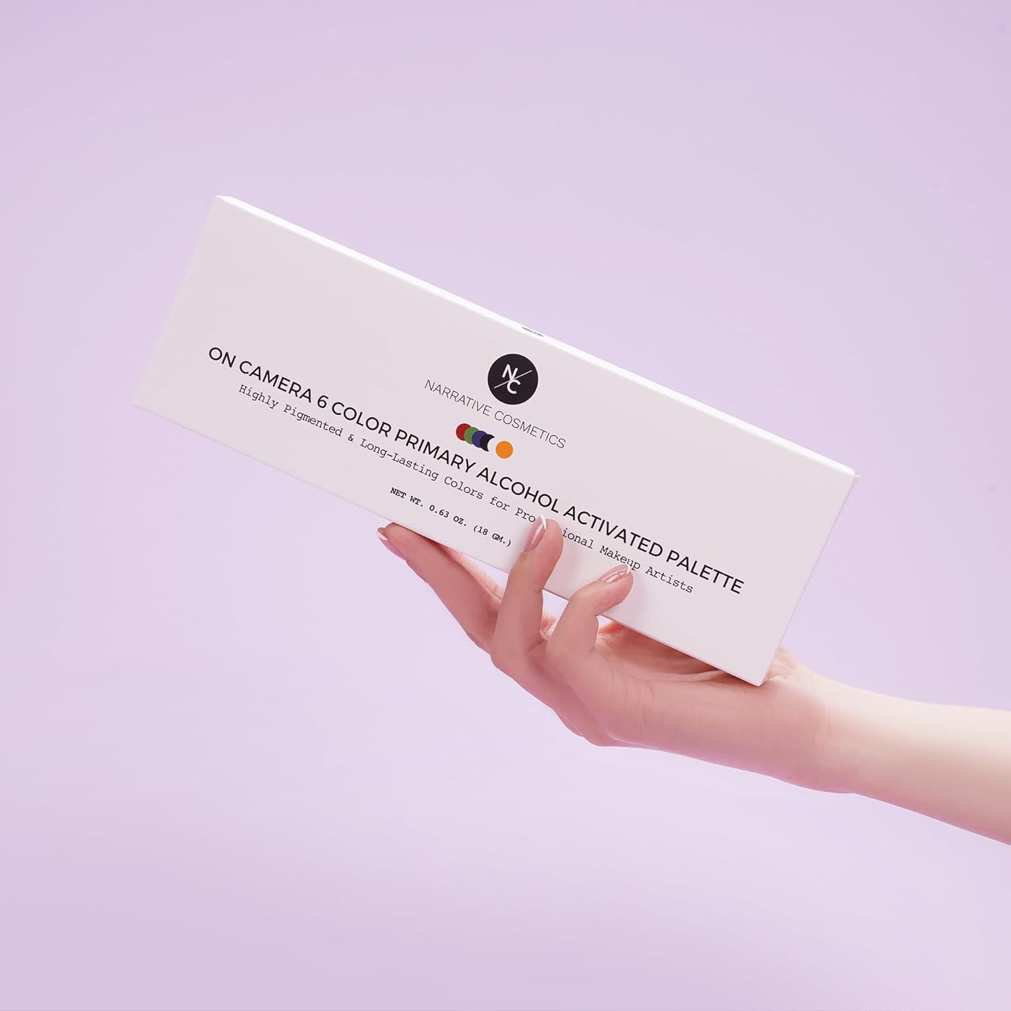 6 Color On Camera Primary Alcohol Activated Makeup Palette - Waterproof Makeup for Professional Makeup Artists