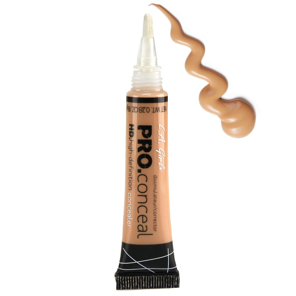 LA Girl HD Conceal High Definition Concealer (Medium Beige)(pack of 3)