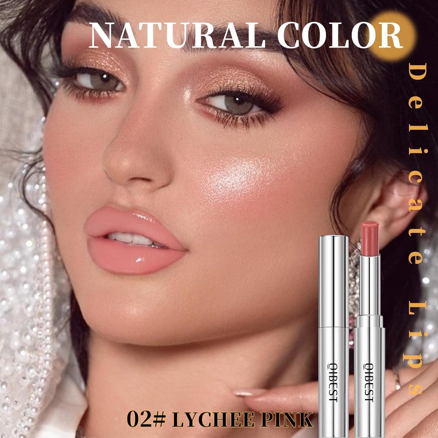 2Pcs Honey Lipstick Tinted Lip Balm, Deep Moisturizing Honey Lip Balm, Nourishing and Hydrating Lip Gloss, Black and Pink honey Hydrating Lipstick for Women