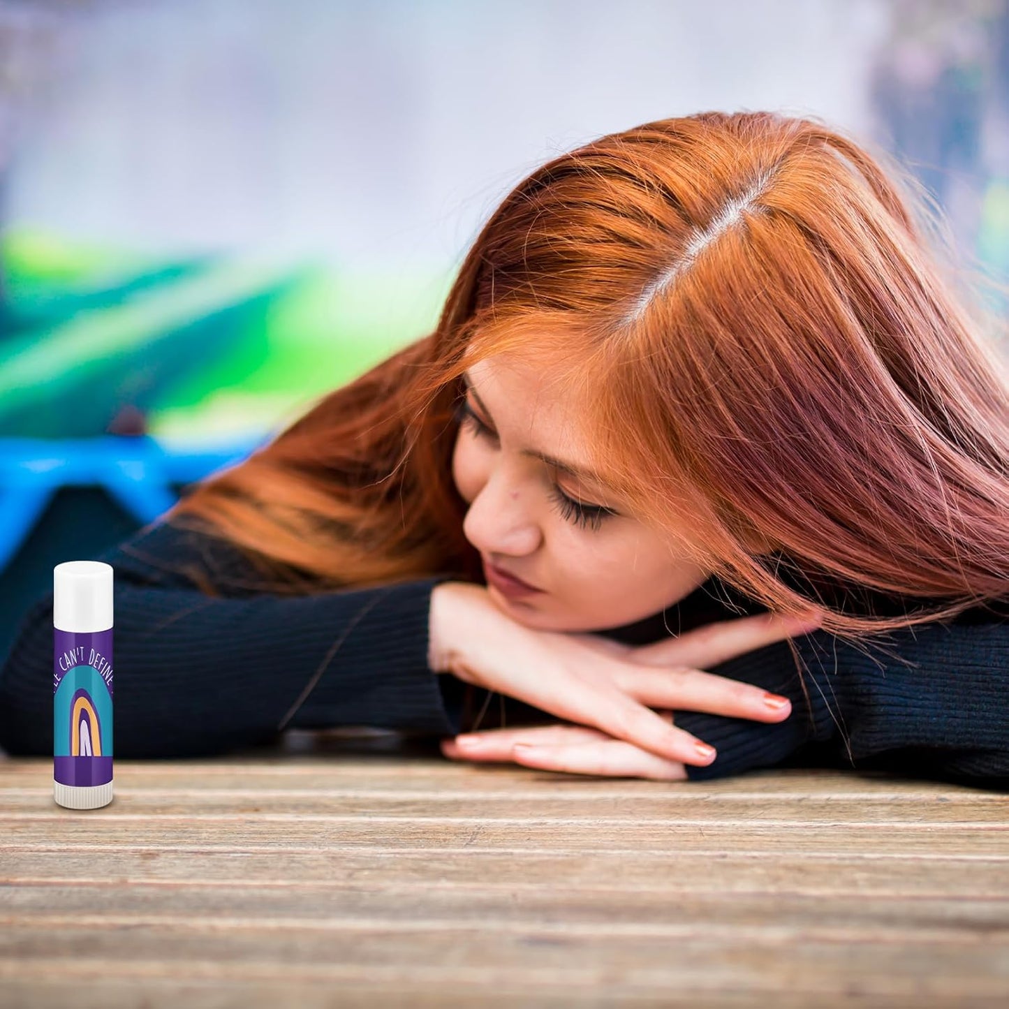 Fumete 50 Pcs Suicide Prevention Awareness Lip Balm Bulks Purple Teal Ribbon Lip Balm Mental Health Care Gift for Suicide Prevention Awareness Inspirational Favor Charity Campaign Supplies