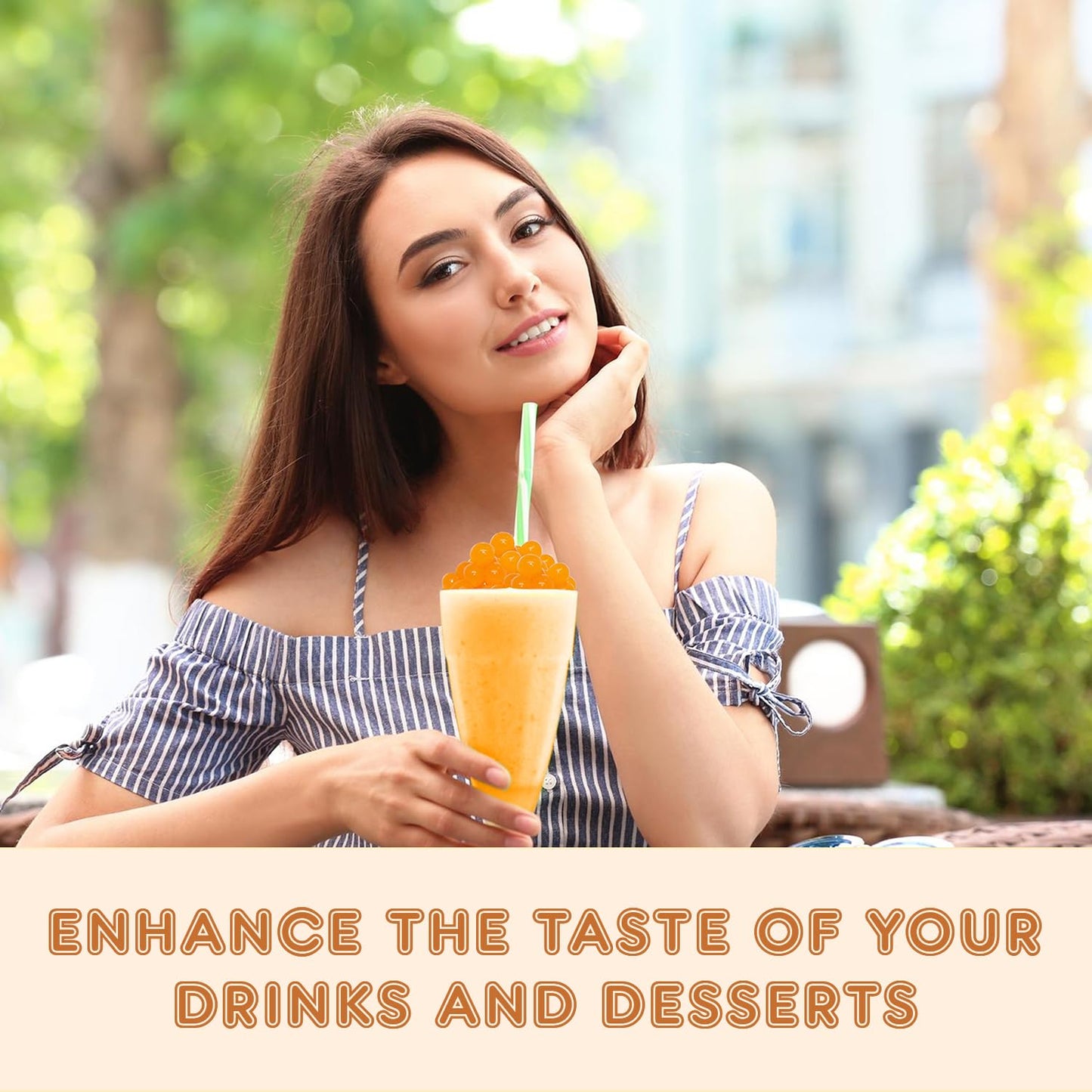 Fanale Strawberry Mango Popping Boba Pearls, Vegan, Non GMO, Gluten Free, Fat Free, Perfect for Bubble Tea, Smoothies, Ice Cream, Desserts, and Beverage 2 lb (1 lb X 2).