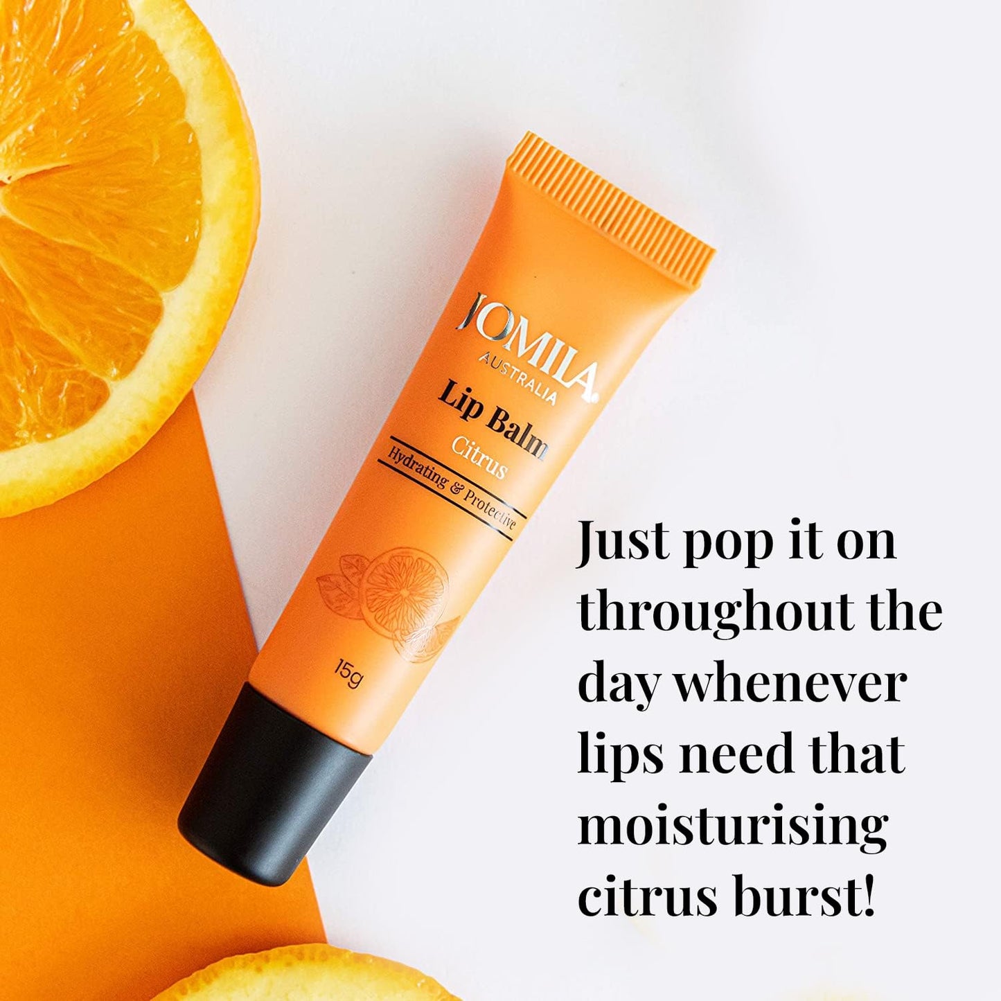 Citrus Lip Balm 15g for Dry Lips, With Lanolin, Lip Care, Improved formula, For Men and Women, 15g