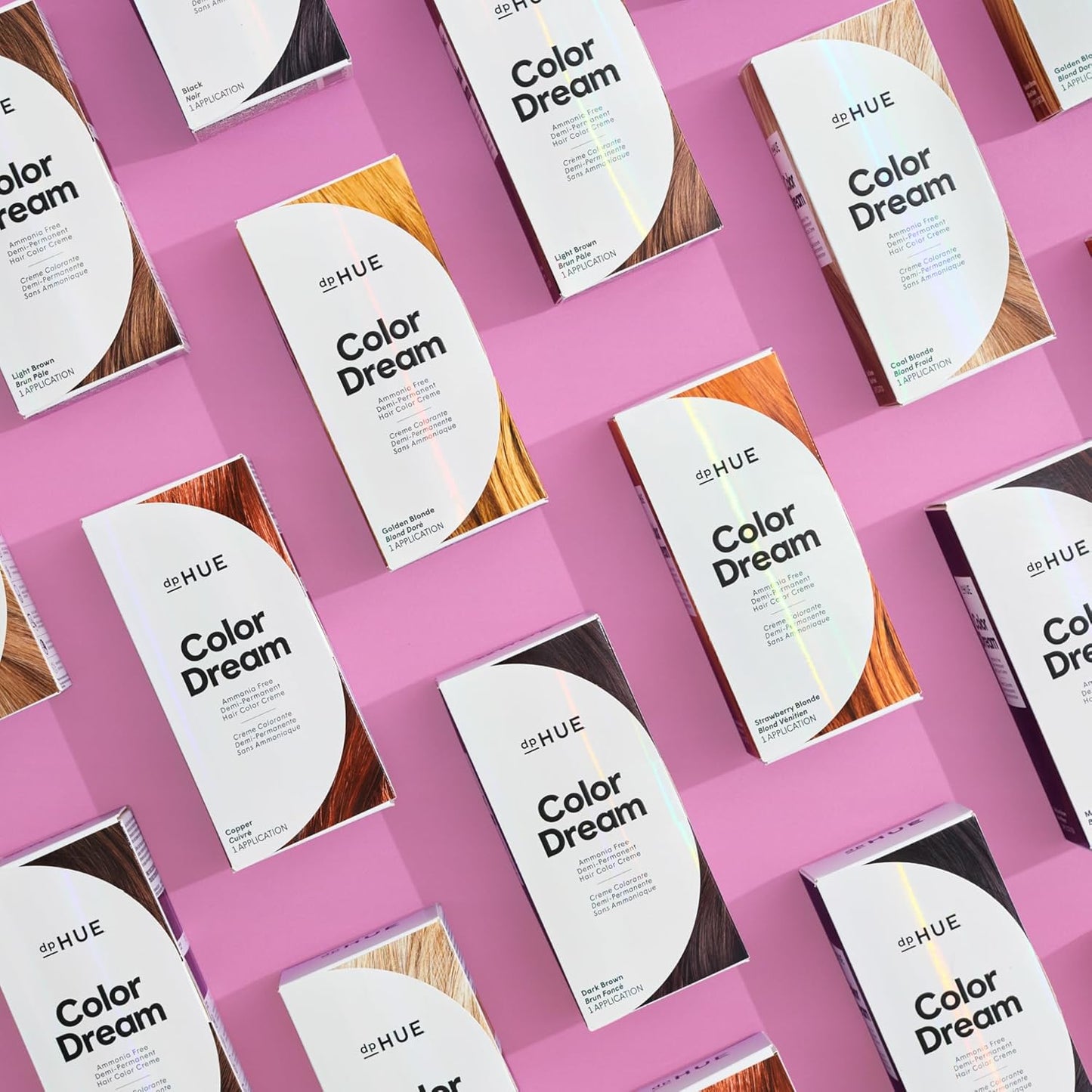 dpHUE Color Dream, Medium Brown - Ammonia-Free, Demi-Permanent Hair Color - Lasts 16 Washes - Boosts Shine - Paraben & Sulfate Free, Leaping Bunny Certified