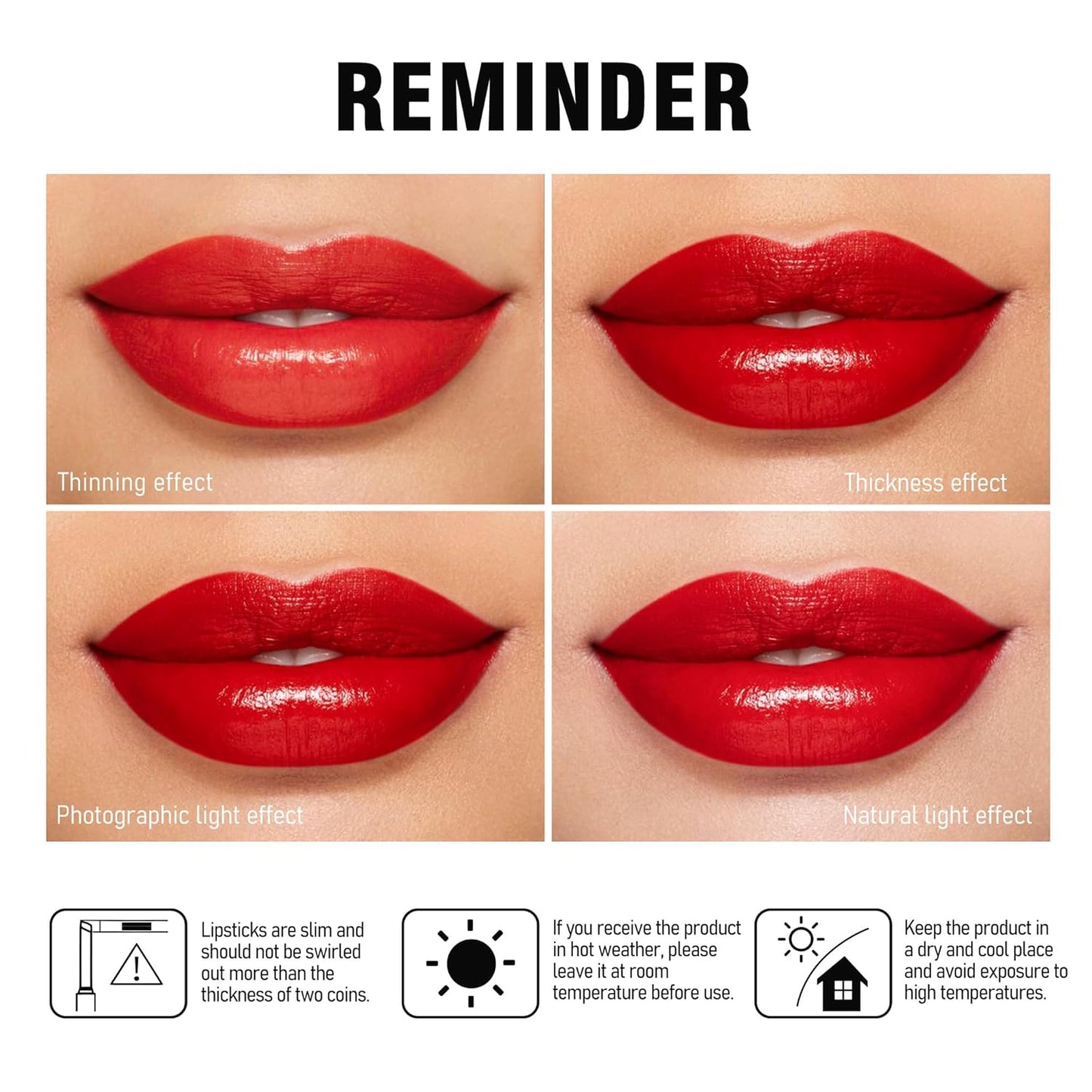 MAKI YIKA Moisture Red Lipstick for Women Hydrate Tinted Lip Balm for Dry Cracked Lips Weightless Glossy Lip Color Juicy Finish, MA066 Raspberry