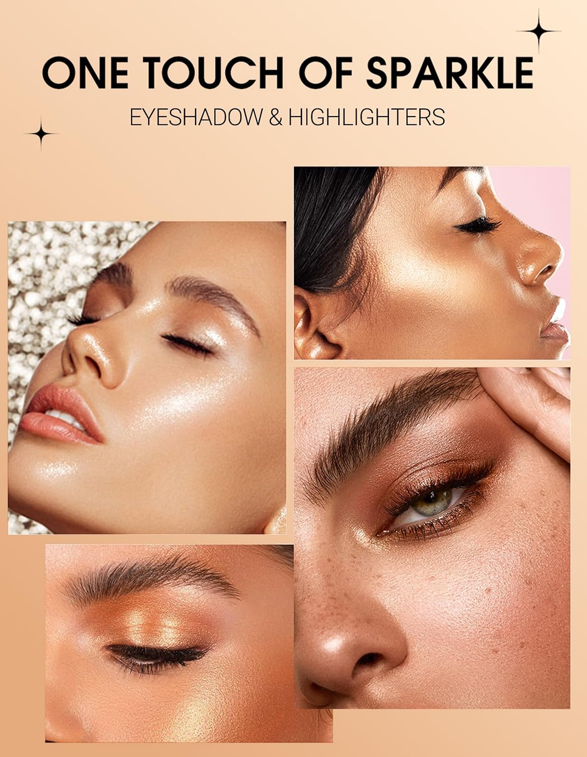 Erinde Shimmer Cream Eyeshadow Stick, Long Lasting Metallic Eye Shadow Sticks, Waterproof Creamy Glitter Eyeshadow Pencil, High Pigmented Blendable Neutral Eye Makeup, 22 Dark Taupe Shimmer