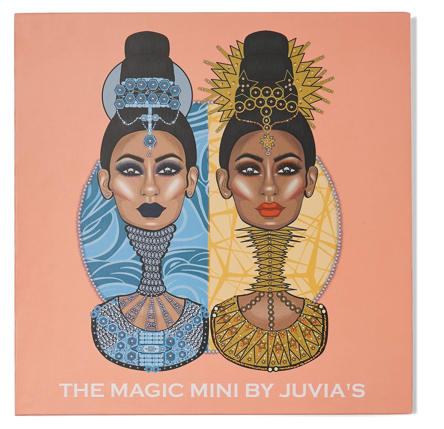 Juvia's Place Palette The Magic Mini - Bright and Bold Red, Shades of 16, Professional Eye Makeup, Pigmented Palette, Makeup Palette for Eye Color & Shine