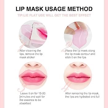 New Lip and Eye Mask 2 Sets, Hydro-Gel Eye Mask For Puffiness, Lip Collagen Plumper, Eye Mask Skincare, Rich Goat Milk (white/white)