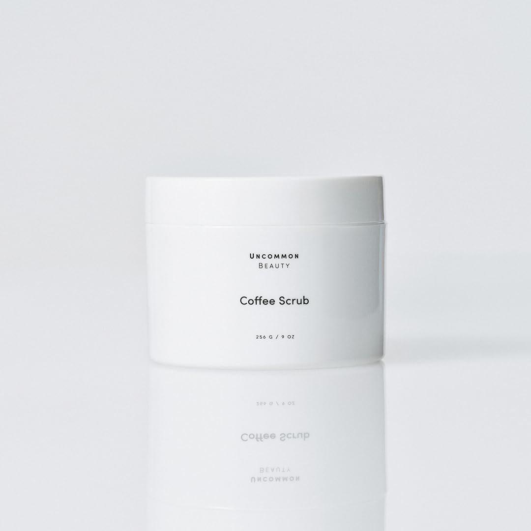 Coffee Scrub - Exfoliating and Hydrating Body Scrub - Dry Scrub with Coconut Oil and Cocoa Butter - All Skin Types, Vegan, Cruelty Free, Synthetic Fragrance Free, 9 OZ