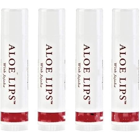 For-ev..er Aloe Lips with Aloe Vera and Jojoba (Pack of 4)