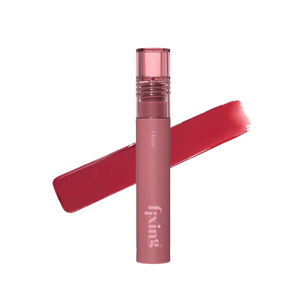 ETUDE Fixing Tint #07 Cranberry Plum (4g) | Long Lasting High Pigmented Liquid Lipstick | Waterproof Lightweight Matte Finish Lip Stain | Full Coverage | Korean Makeup, Kbeauty