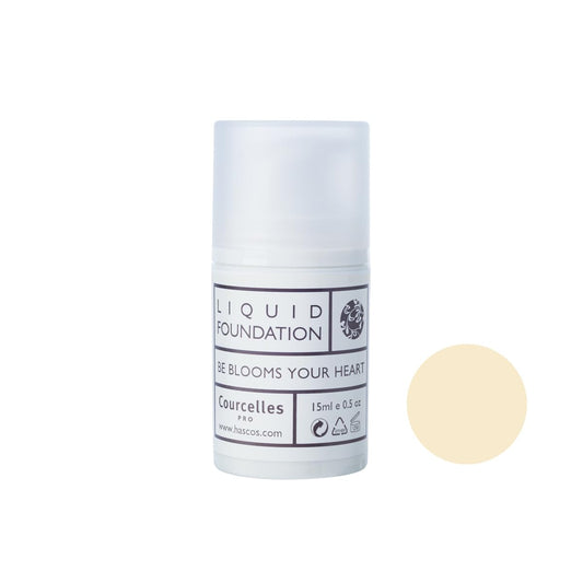 [Courcelles] Liquid Foundation 15ml (0.507oz) [K-Beauty] Made in Korea (NO.130-Yellow Beige)