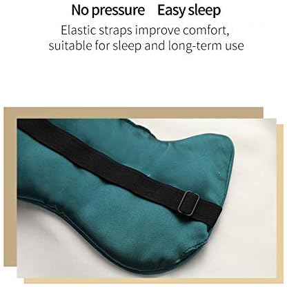 PERFECTSIGHT Sleep Eye Masks Silk Sleep Eye Cover Lightweight Adjustable Eyeshade Mask Satin Night Eyeshade Cover for Women Men Sleep Travel Nap (Cat-Green)