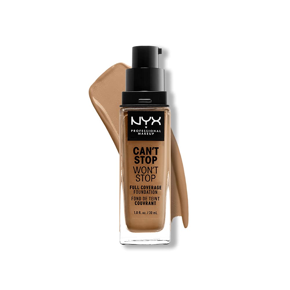 NYX PROFESSIONAL MAKEUP Can't Stop Won't Stop Foundation, 24h Full Coverage Matte Finish - Golden