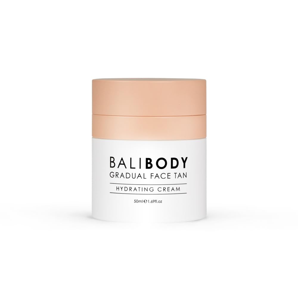 Bali Body Gradual Face Tan | Daily Facial Moisturizer for Natural Looking Gradual Bronze Glow | Anti-Aging, Hydrating Cream for All Skin Types | Vegan, Cruelty Free, Australian Made (50 ml/1.69 fl oz)