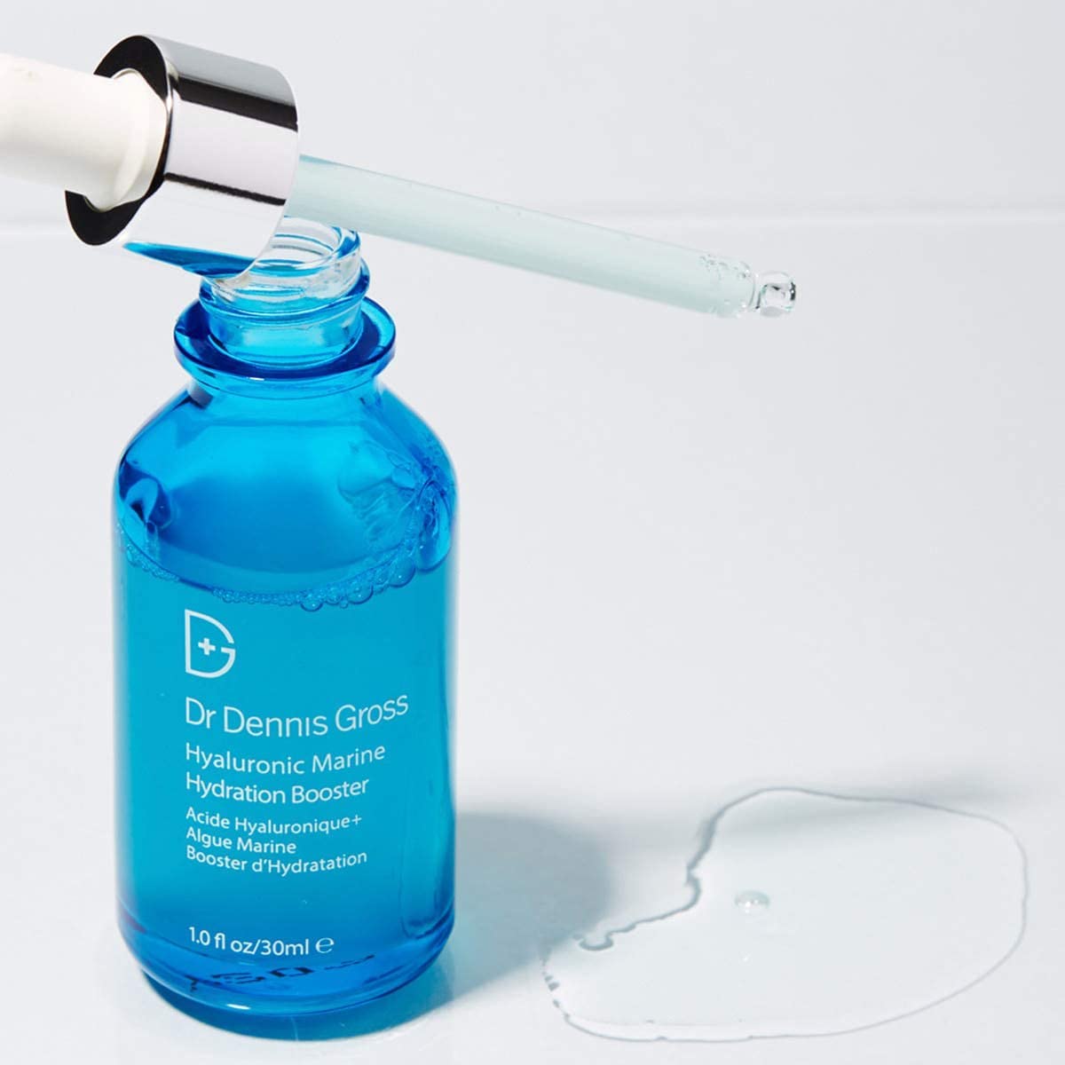 Dr Dennis Gross Hyaluronic Marine™ Hydration Booster: for Dehydrated, Rough Texture, Dry Fine Lines & Wrinkles, 1 fl oz