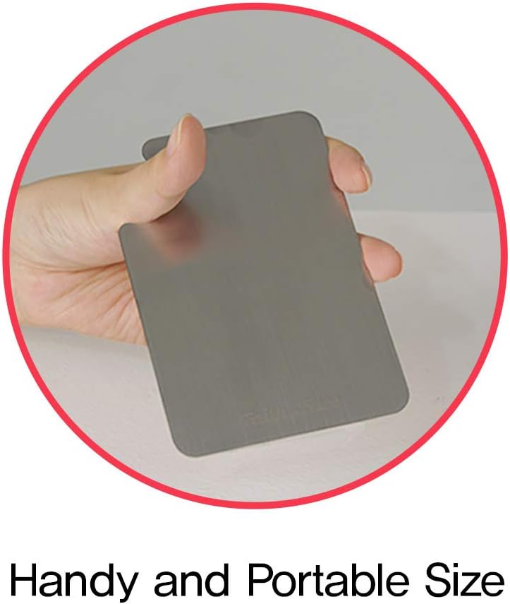 Makeup Metal Palette 3pcs - Stainless Steel Mixing Tray for Nail and Cosmetic Artist, Small Size 3.3 x 5.1 inch