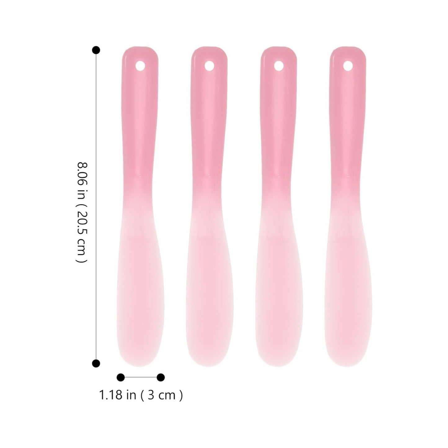 Facial Cream Spatula 10Pcs Mini Cosmetic Spatulas, Silicone Cosmetic Spatula, Mini Cosmetic Skincare Spatula Spoon for Cream, Lotions, Moisturizers Makeup Scoop