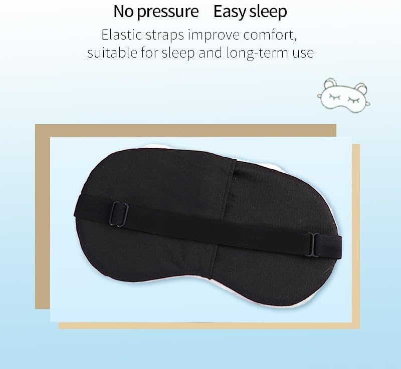 PERFECTSIGHT Fish Sleep Eye Masks, Cute Plush Sleep Eye Cover Lightweight Adjustable Eyeshade Faux Fur Mask Cover for Women Men Kids Sleep Travel Nap, Big Eye Girl, Sacabam