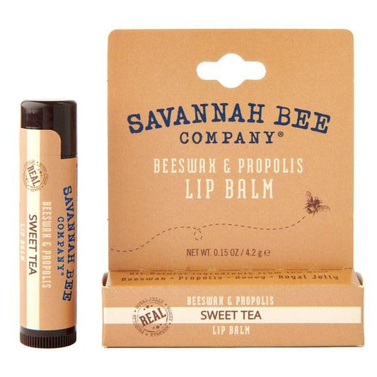 Savannah Bee Lip Balm Hanger 0.15 oz - Invigorating Mint Flavor - Natural Ingredients for Supple, Soft Lips - Convenient Hanger Design (.15 Oz, Sweet Tea)