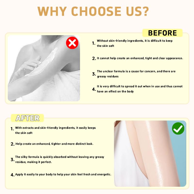 Champagne Lift Body Creme,lift firming body creme, with Luxe-Lift Firming Complex & Pink Pepperslim,Deep Hydration & Smoothing, Hydrates Dry Skin Arms & Legs (Rose)