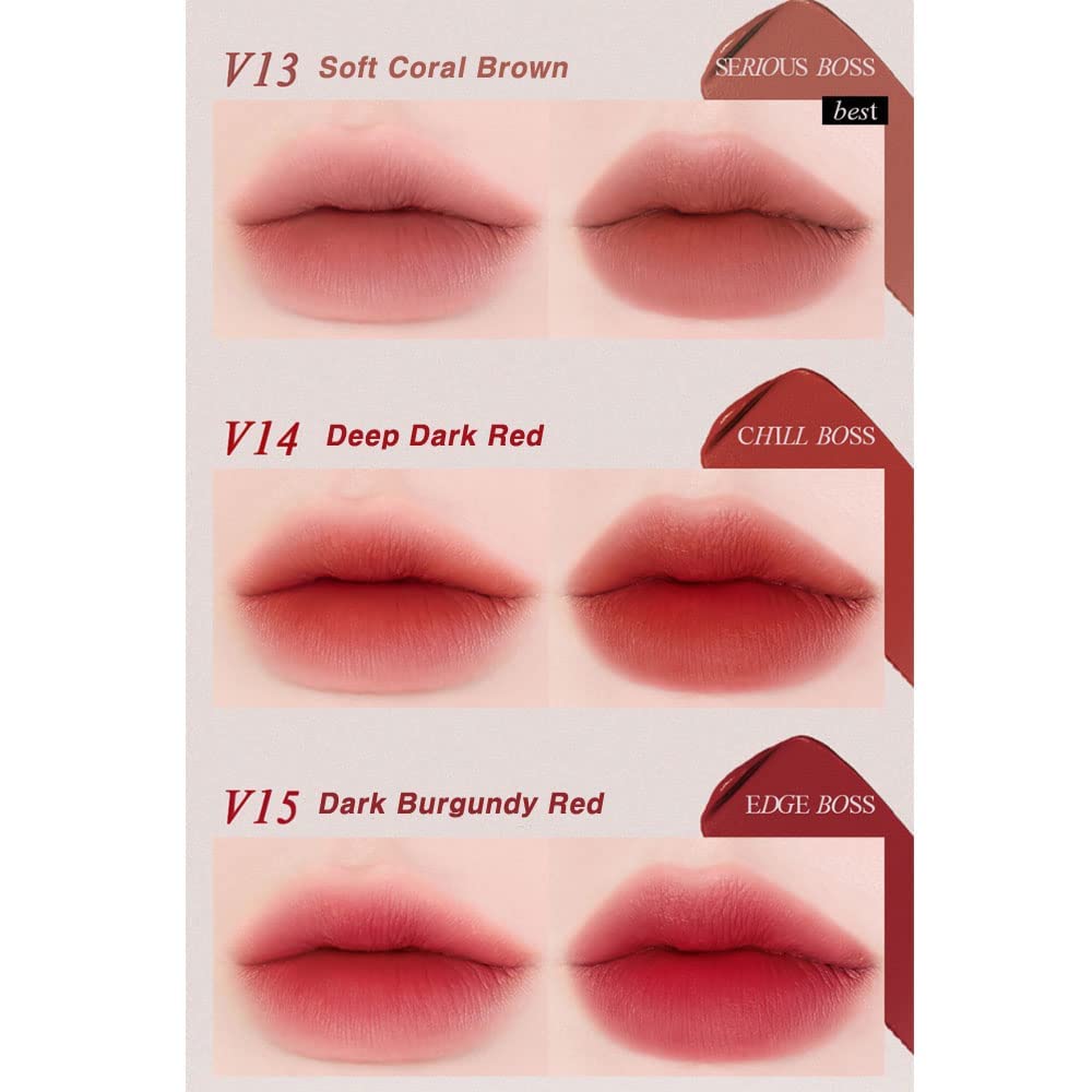 BBIA Last Velvet Tint - Soft & Creamy Matte Finish Lip Stain, Blur Effect with Velvety Texture, Long-Lasting, High Pigment, Lightweight, Non-Drying, Vegan, Korean Lip Makeup (V11 CALM BOSS)