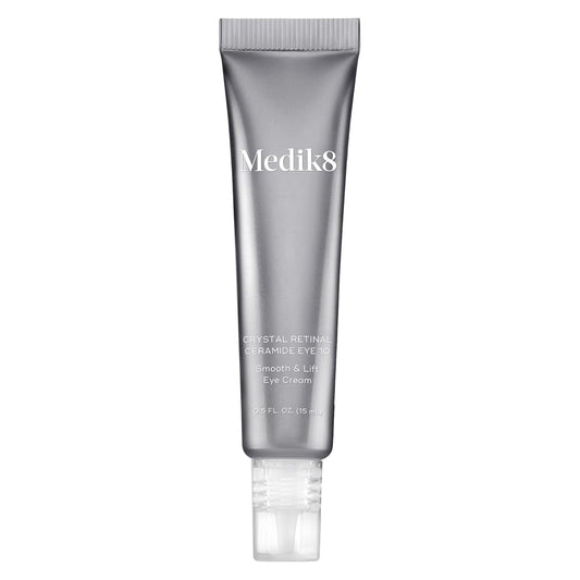Medik8 Crystal Retinal Ceramide Eye 10 - Smooth and Lift Cream - Gentle Release Vitamin A - Delivers Visible Brightening Results - Reduces Appearance of Wrinkles - Perfect for Sensitive Skin - 0.5 ml