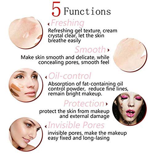 Pro Makeup Primer, Long Lasting Hydrating Smoothing Isolated Moisturizing Oil Free Effect Make Up Base Matte Face Foundation Primer (0.20 Fl Oz (Pack of 1))
