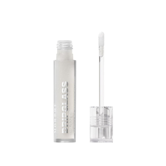 MORPHE Dripglass High Shine Lip Gloss - Glazed, Semi-Sheer & Nourishing Lip Makeup - Buildable Formula Infused with Plant-Derived Squalane & Vitamin E - So Transparent (0.13 oz)