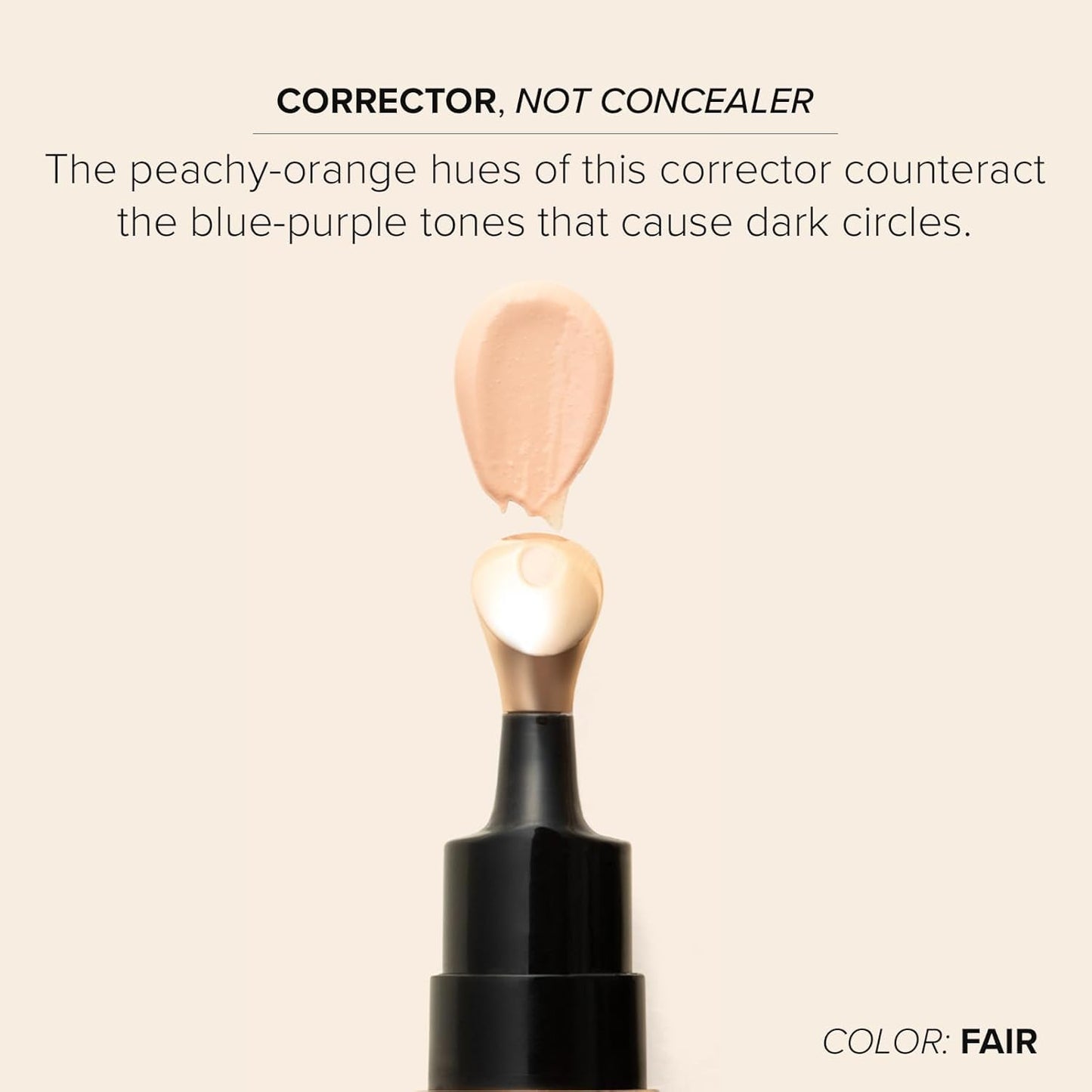 DRMTLGY Luminous Eye Corrector SPF 41, Under Eye Color Corrector for Dark Circles, Anti-Aging Tinted Eye Cream, Hydrating Eye Serum with Peach Undertone, Deep