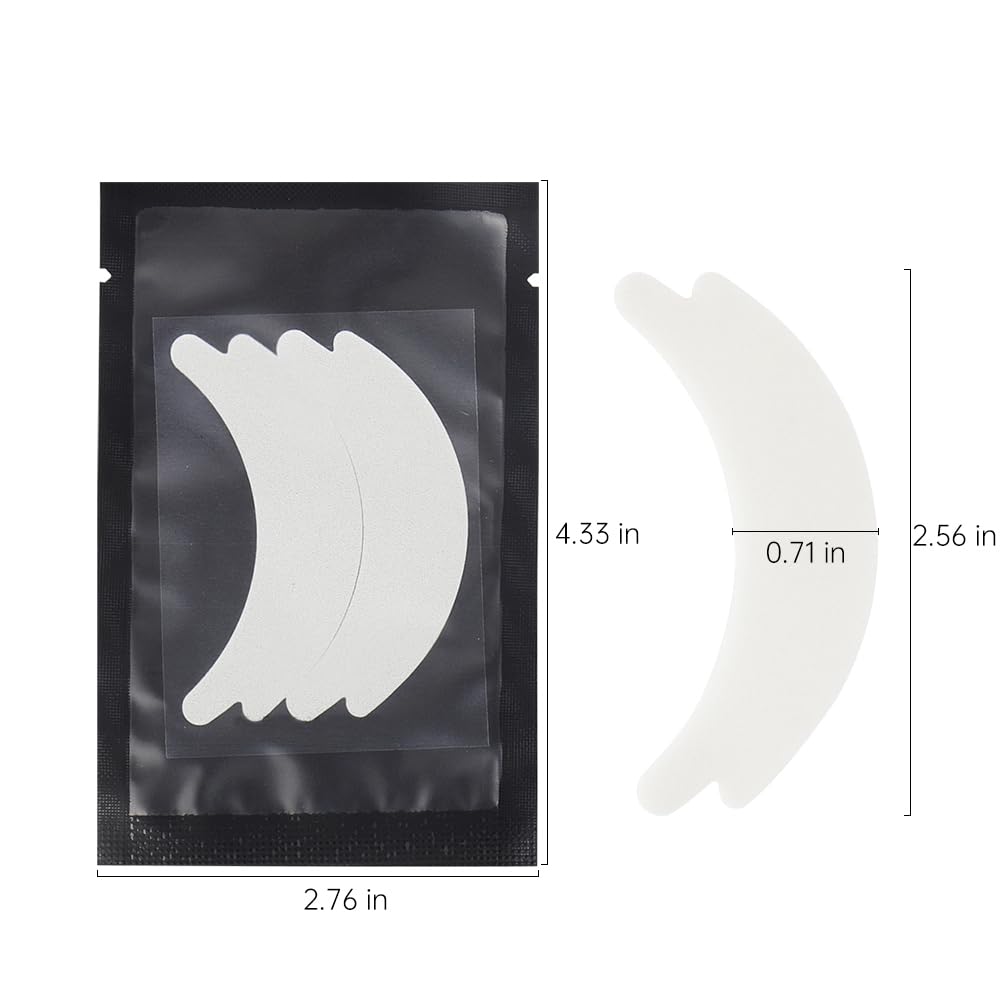 50 Pair Butterfly Under Eye Gel Pads Hydrogel Eye Patches For Eyelash Extension, Lint Free Under Hydrogel Eye Mask Pads Lash Extension Supplies (Black)