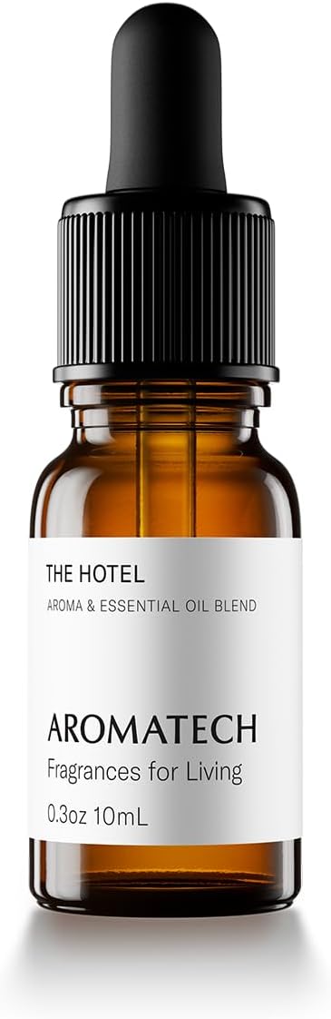 AromaTech The Hotel Aroma Essential Oil Blend: Luxury Hotel Inspired Aromatherapy with Lemon, Lavender, Peach & Pine for Ultrasonic Diffusers & Nebulizers - 0.3 fl oz, 10 mL