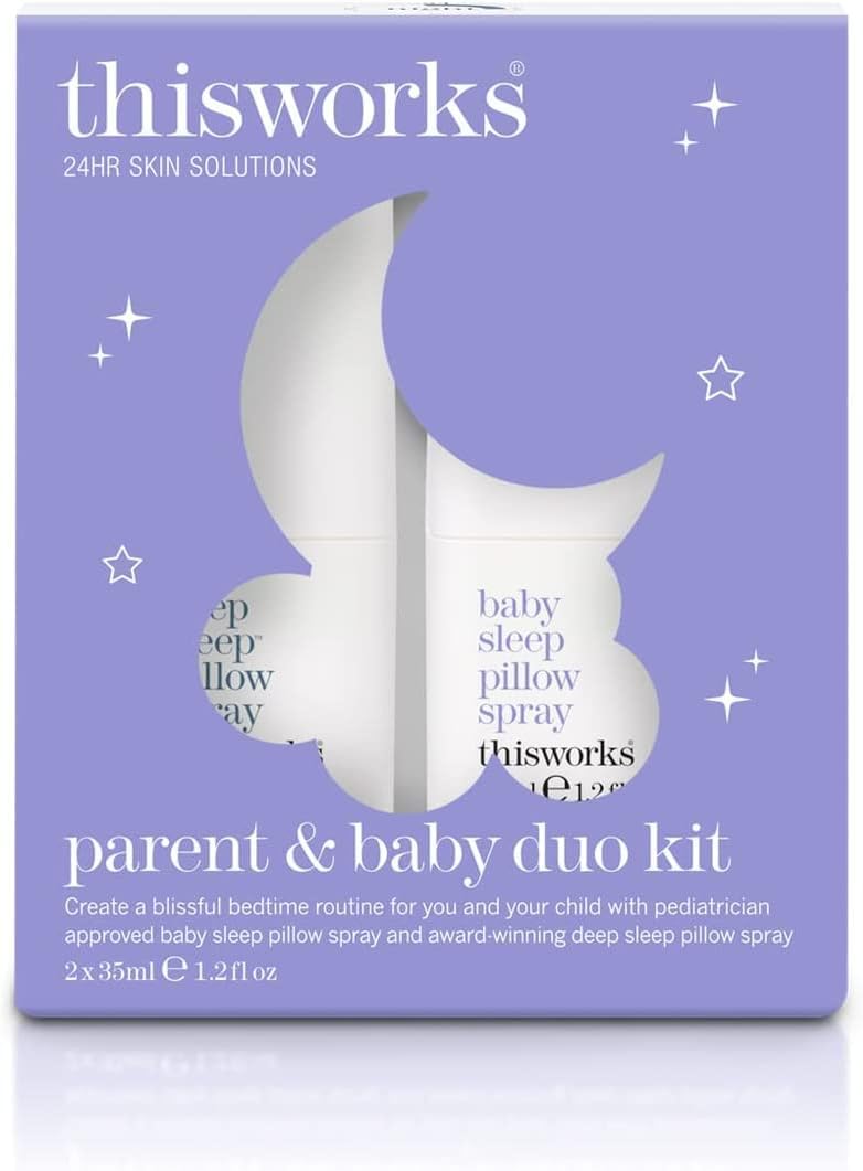 THISWORKS Parent and Baby Sleep Duo Pillow Spray Gift Set, A Blissful Nighttime for You and Your Child, 1 Set
