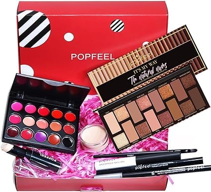 Makeup Kit for Women Full Kit, All in One Makeup Gift Set, Make up Kits for Beginners and Professionals - Eyeshadow Palette, Lipstick, Mascara, Concealer, Brush, Eyeliner, Eyebrow pencil