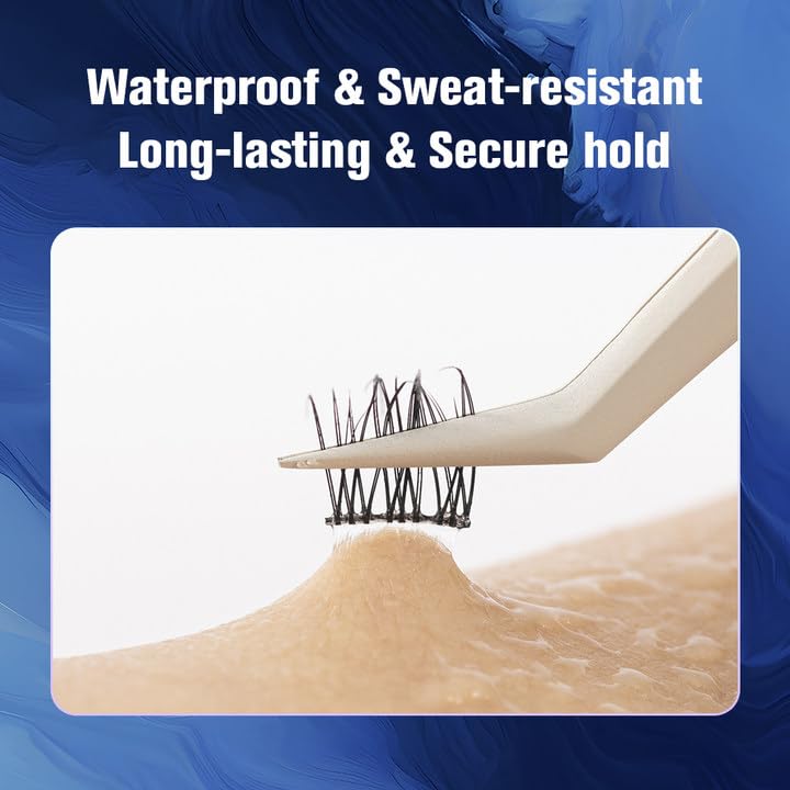 Self Adhesive Eyelash Clusters, 72PCS No Glue Needed Press On Lashes, Natural Look Pre-Glued Cluster Lashes, Ultra-Thin & Lightweight, Easy Apply for Beginners (D Curl, No Residue, Long Lasting)