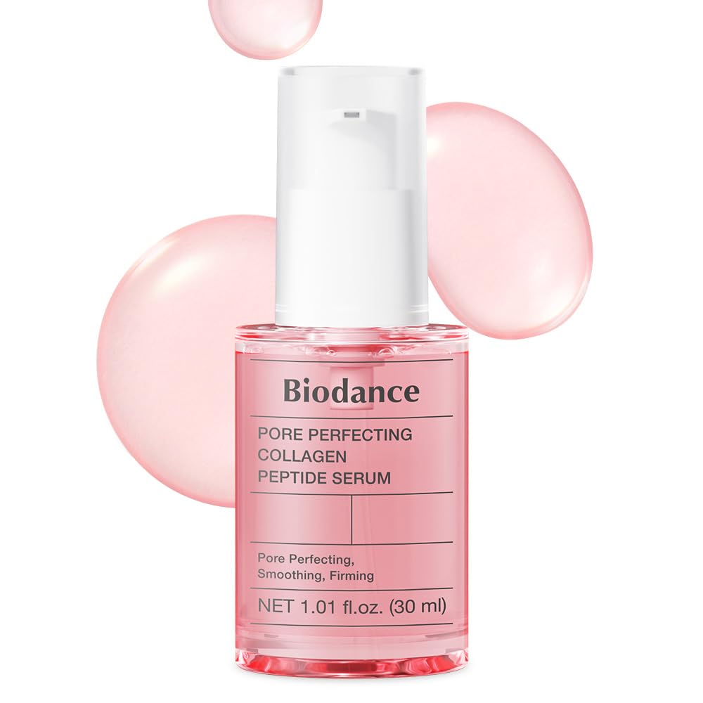 BIODANCE Pore Perfecting Collagen Peptide Serum, Skin Firming & Radiance Boost, Plumping, Pore Care, Makeup Prep Serum for All Skin Types, Korean Skincare | 1.01 fl.oz x 1 ea
