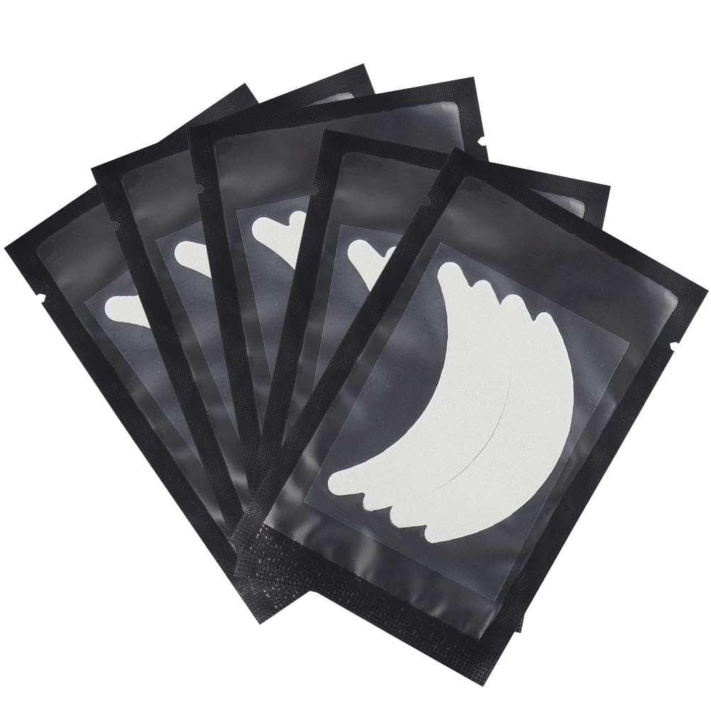 50 Pair Butterfly Under Eye Gel Pads Hydrogel Eye Patches For Eyelash Extension, Lint Free Under Hydrogel Eye Mask Pads Lash Extension Supplies (Black)