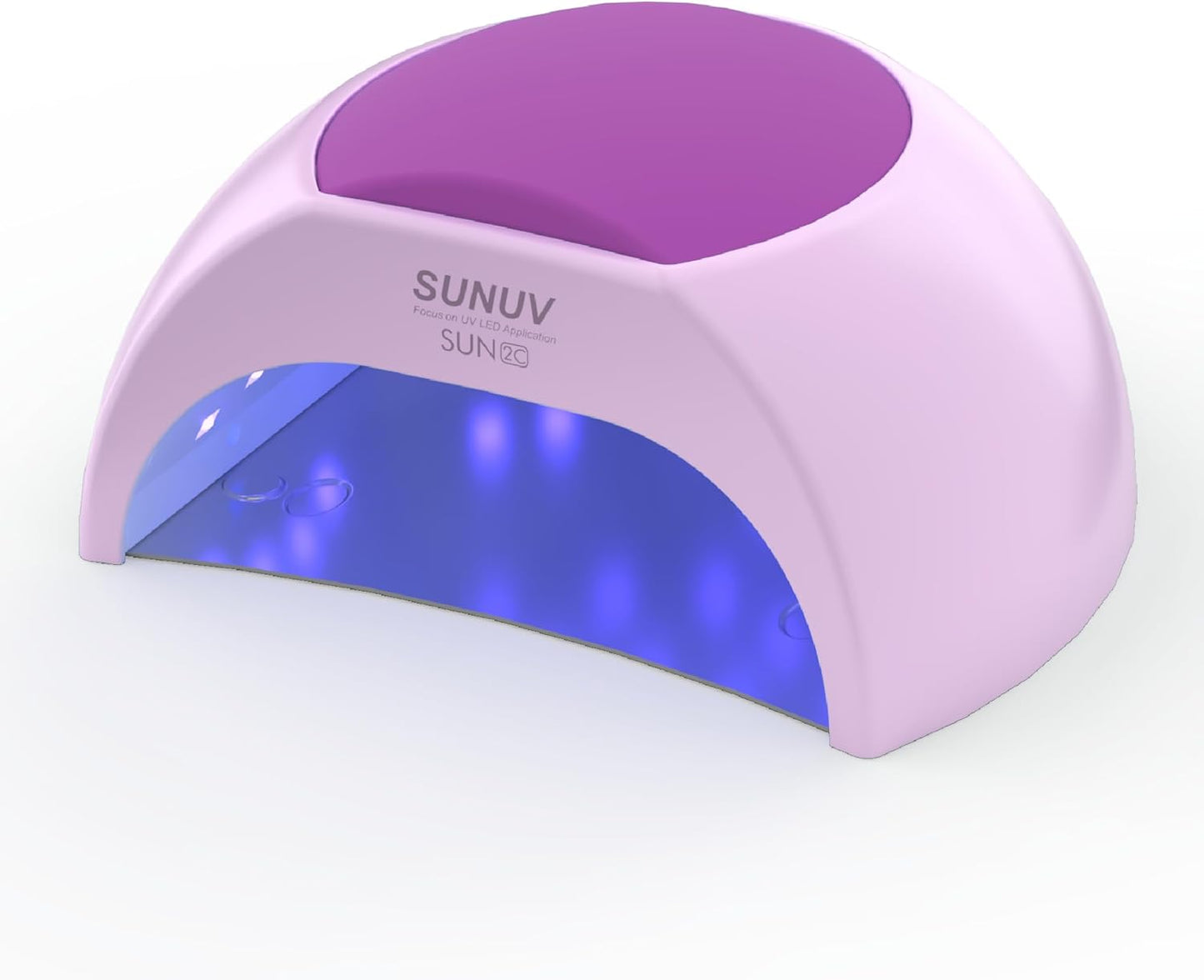 SUNUV UV LED Light for Nails, Nail Dryer for Gel Polish with Auto Sensor, 33 LEDs 4 Timers Settings SUN2C Purple