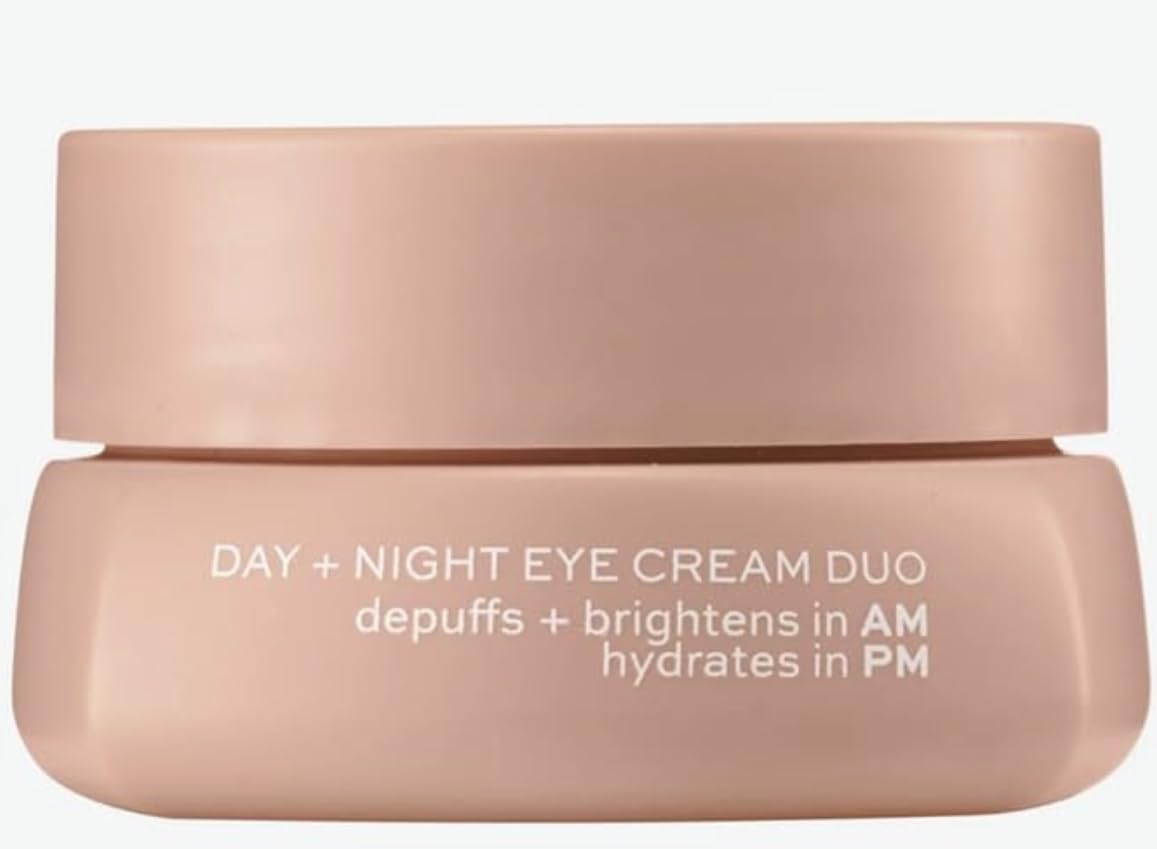 Skincare Day + Night Face Cream Duo - AM Day Cream With Vitamin C + Caffeine To Depuff Under Eyes + Brighten Skin - PM Night Cream With Ceramides + Ginger Root Extract For Anti Aging Deep Moisture