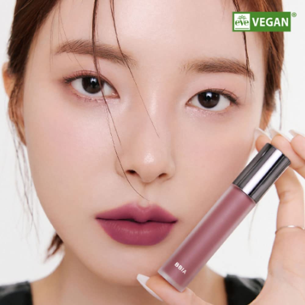 BBIA Last Velvet Tint - Soft & Creamy Matte Finish Lip Stain, Blur Effect with Velvety Texture, Long-Lasting, High Pigment, Lightweight, Non-Drying, Vegan, Korean Lip Makeup (V34 FEIGN CALM)
