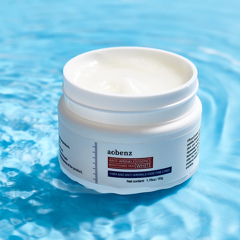 SINPIN aobenz Anti Aging Moisturizer Face Cream for Women & Men - Night Cream for Face & Neck | All Skin Types | Niacinamide + Hyaluronic Acid | Firming, Tightening, Anti Wrinkle, 1.76FL (2PCS)