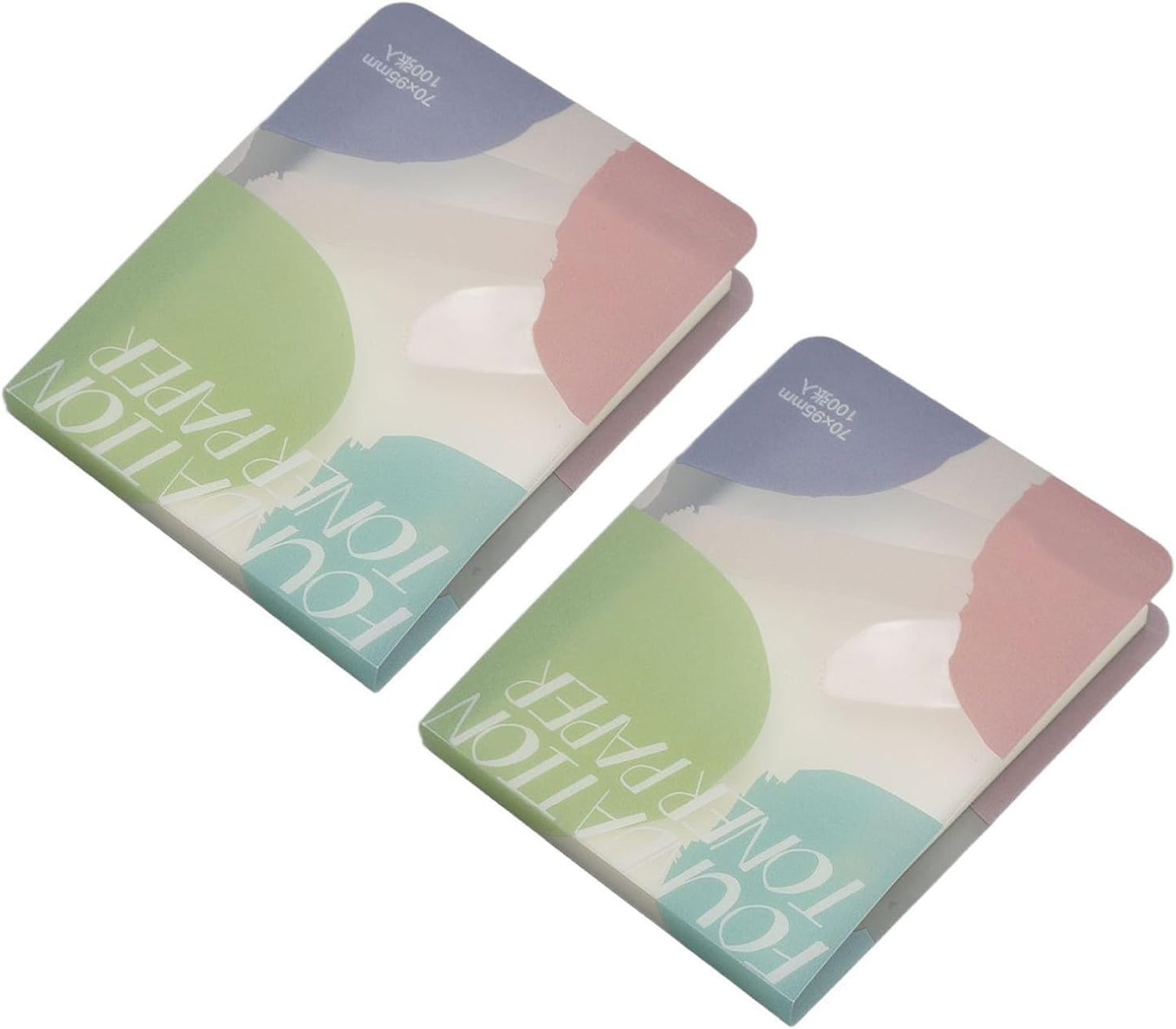 200 Sheets Nail Art Cosmetic Palette Paper Disposable Nail Art Palette Paper Mix Colors for Daily Use