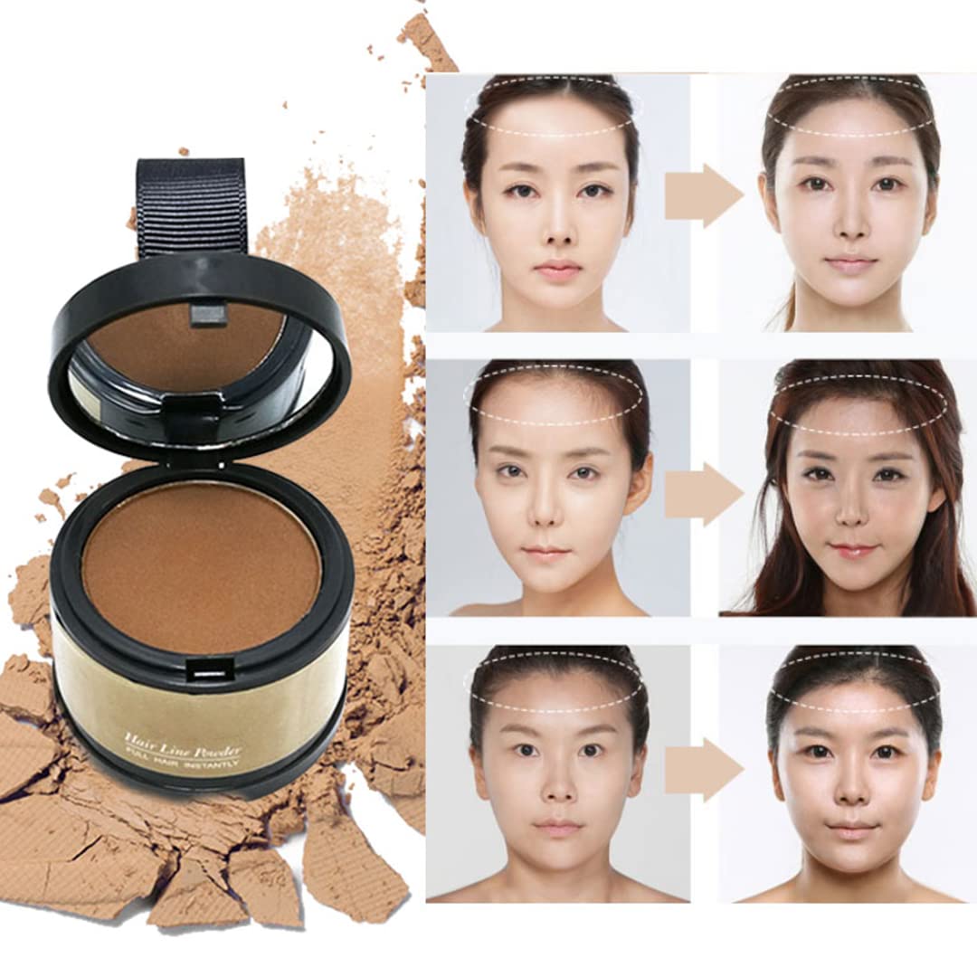 Hairline Powder (Light Cafe) - Hair Root Dye, Hair Color Shadow, Thin Hair Touch-Up Powder, 4g