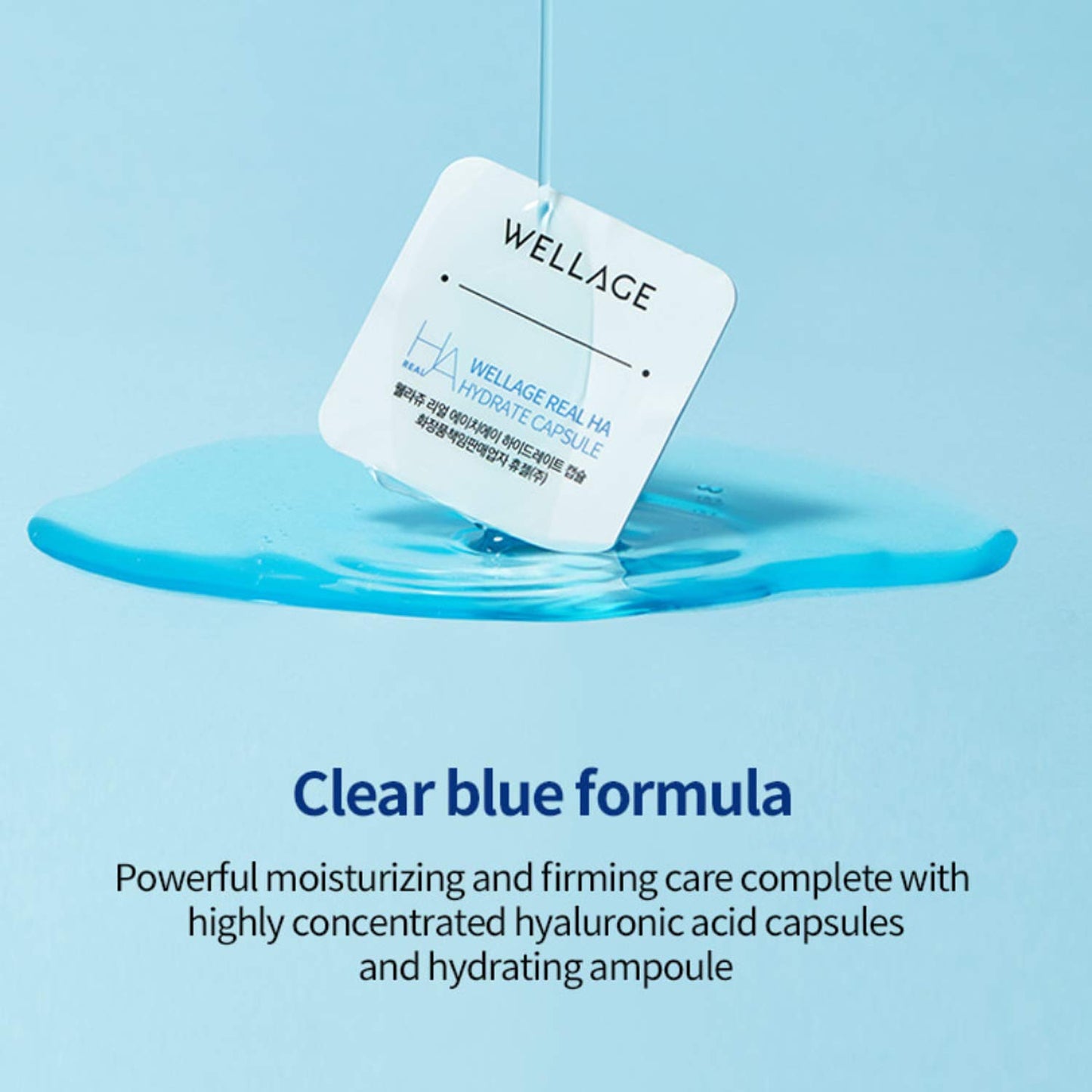 WELLAGE Real Hyaluronic Acid Hydrate One Day Kit Serum 7ea, Korean Beauty Secret Ampoule, High Concentration HA Ceramide 8 Herbal Extracts for Firming and Moisturizing Special Day Care