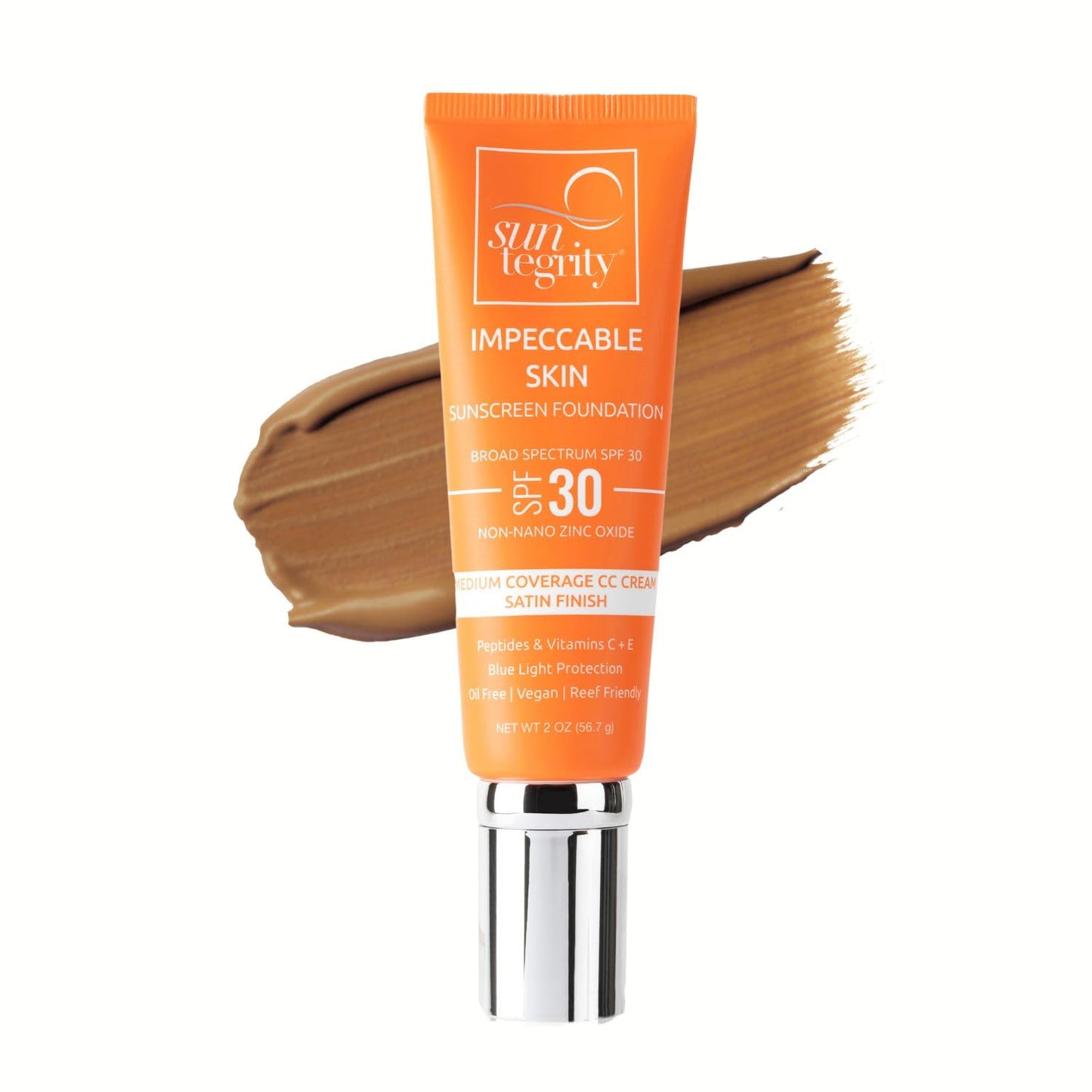 Suntegrity Impeccable Skin - Tinted Sunscreen, Broad Spectrum SPF 30 (Bronze) - 2 oz