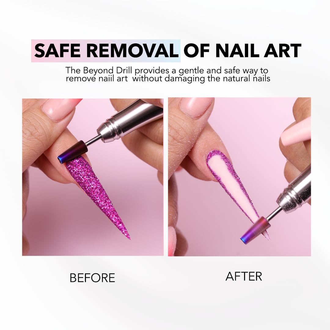 Kiara Sky Beyond Pro Nail Drill | Portable, Rechargeable & Cordless | White