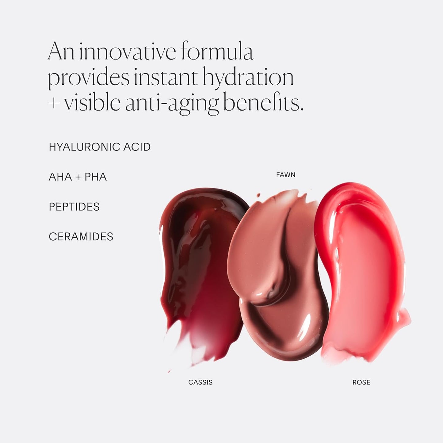 U Beauty The PLASMA Tinted Lip Compound - Anti-Aging & Anti-Wrinkle Lip Gloss, Hyaluronic Acid, Shea Butter & Peptides for Hydration & Plumping,Cassis - 15 mL