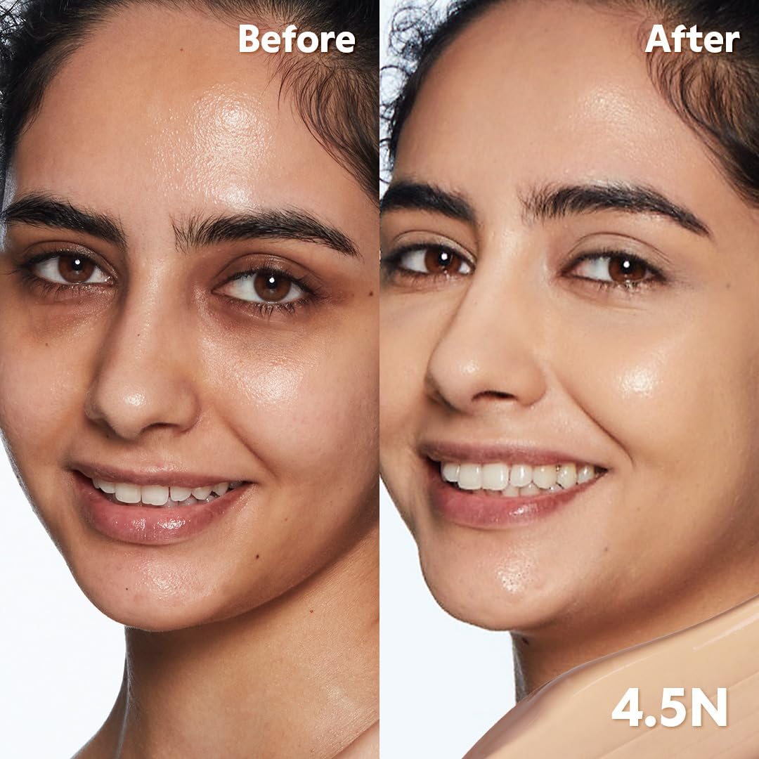 TIRTIR Glide&Hide Blurring Concealer - Creamy texture, Conceals dark circles and wrinkles, Dual formula (liquid tip & balm stick), Long-lasting wear, Korean Makeup, #7N, 0.28 Oz